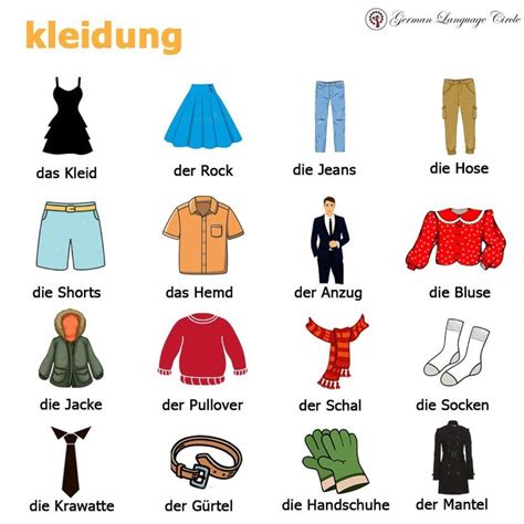 Kleidung Clothing Follow Germanlanguagecircle Follow