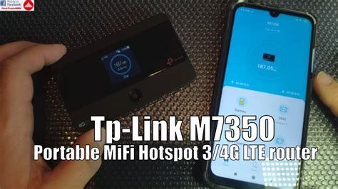 Tp Link M7350 Mifi Portable Hotspot 4g Lte Router Youtube