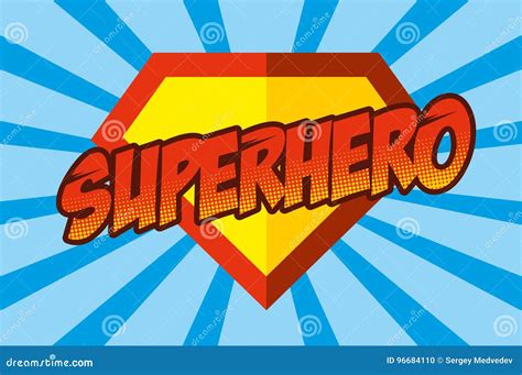 Superhero Logo Pop Art Background Stock Photography Cartoondealer