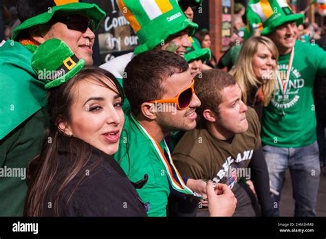 St Patricks Day Celebration In Dublin Ireland Stock Photo Alamy