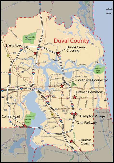 Jacksonville Florida County Map Images And Photos Finder