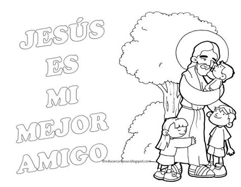 10 Dibujos De Jesus Con Niños Para Colorear E Imprimir