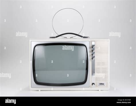 Retro Style Portable Television Stock Photo Alamy
