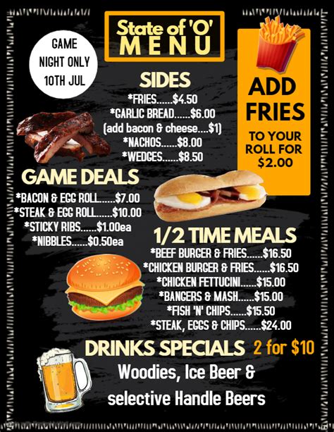 433823642 random food record chart template 18 lovlyangels com. Copy of Fast food menu template - Made with PosterMyWall ...