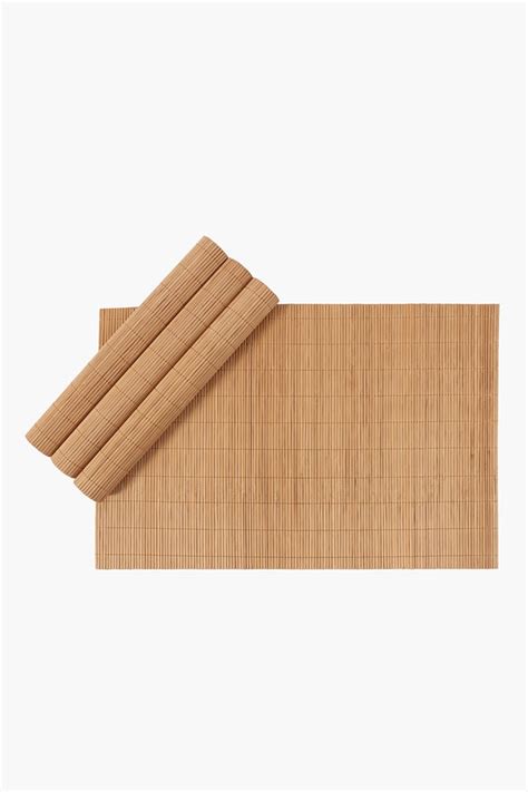 4 Pack Bamboo Placemats Placemats Table Linen Shop Dining Eat