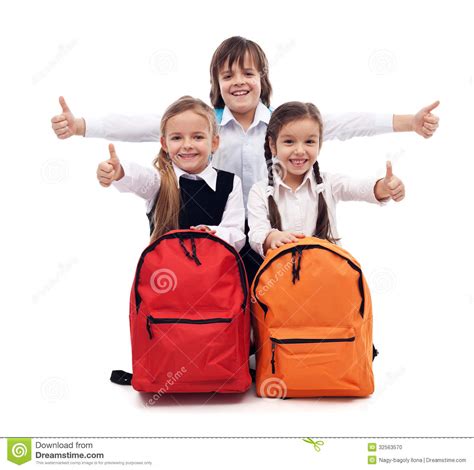 Back To School Concept With Happy Kids Stock Photo Image