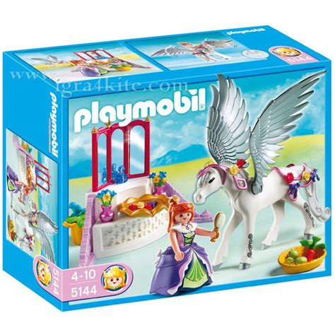Playmobil Принцеса с крилат кон 5144 Детски играчки от