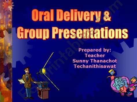 Esl English Powerpoints Oral Deliver And Group Presentations