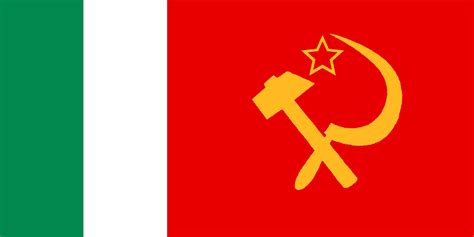 Flag Of Communist Italy Credit In Comments Sorgera Di Nuovo Il Sol