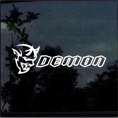 Dodge Challenger Srt Demon Window Decal Sticker Dodge Decal Sticker