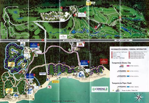 Resort Map Luxury Bahia Principe Sian Ka An Riviera Maya Mexico Riviera Maya Mayan