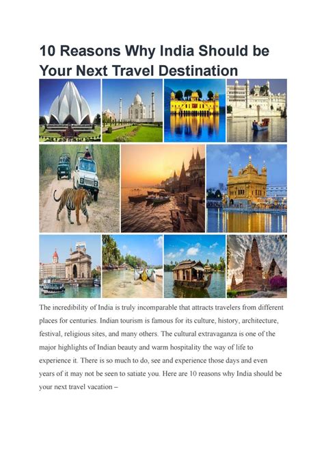 10 Reasons Why India Should Be Your Next Travel By Iamstevensmith00 Issuu