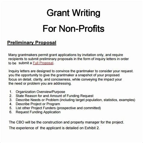 Non Profit Proposal Template Elegant 6 Grant Proposal Templates