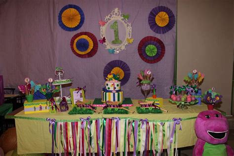 Barney And Butterfly Birthday Party Ideas Photo 3 Of 8 Catch My Party