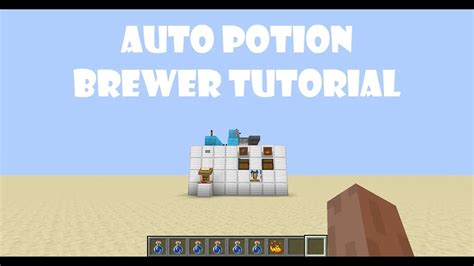 Automatic Potion Brewer Tutorial Minecraft Youtube