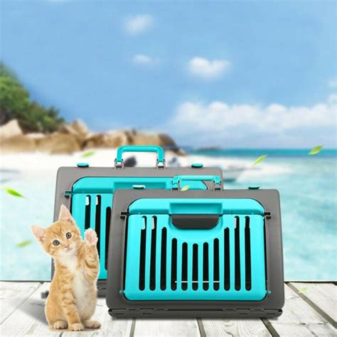 Foldable Travel Cat Carrier Front Door Collapsible Pet