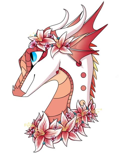 Flower Child By Ningaella3 Wings Of Fire Dragons Dragon Drawing