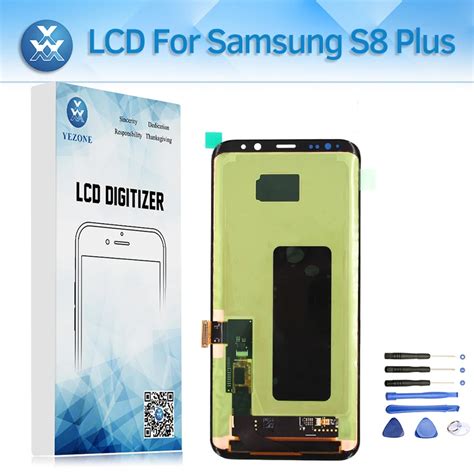 super amoled lcd screen for samsung galaxy s8 g950 sm g950f s8 plus g955 g955f lcd display touch
