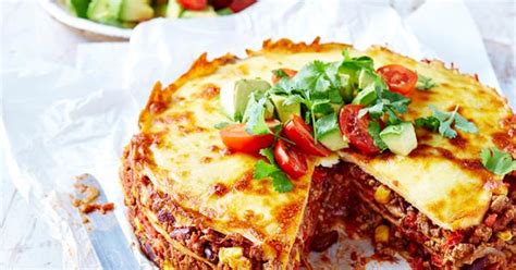 Mexican Beef ‘lasagne Recipe Australian Womens Weekly Food