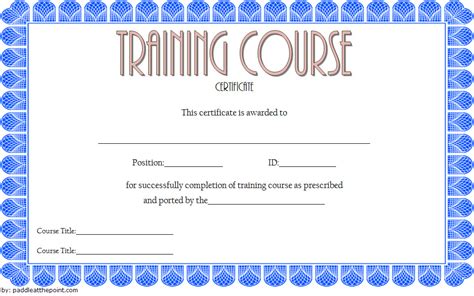 Card is component of thick, tough paper or slender pasteboard, in particular one useful for producing or printing on; Training Course Certificate Templates 10+ BEST CHOICES
