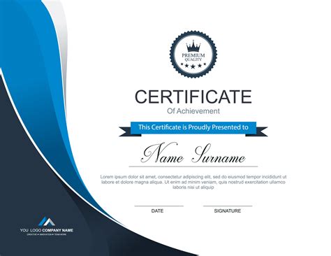 Certificate Template Design Vector For Free Download Free Vector