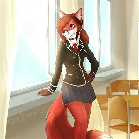 School Would Be Better With Her Furry Art Anime Furry Furry