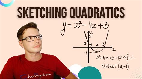 How To Sketch Quadratic Graphs By Completing The Square Youtube