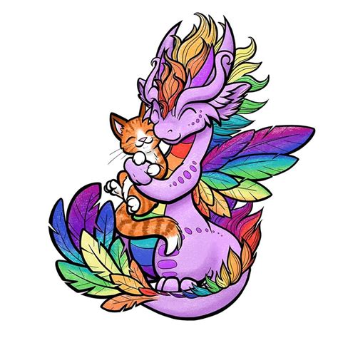 Cute Dragon Drawing Rainbow Dragon Cute Dragons