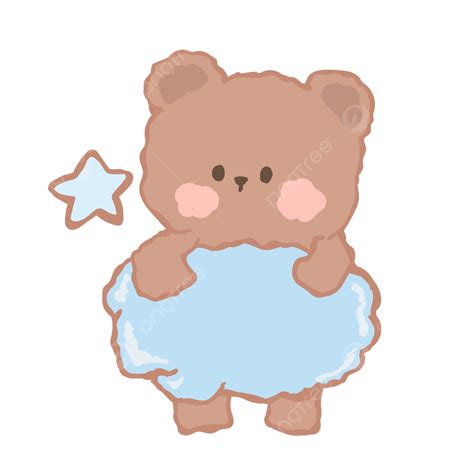 Bear Cartoon Cute Vector Hd Images Cute Korean Bear Stickers Cartoon