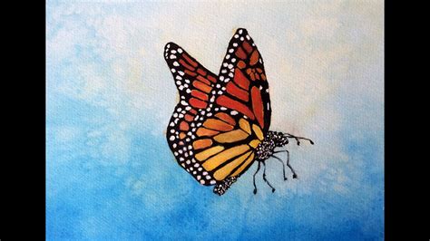 Monarch Butterfly Watercolor Tutorial How To Paint With Watercolor