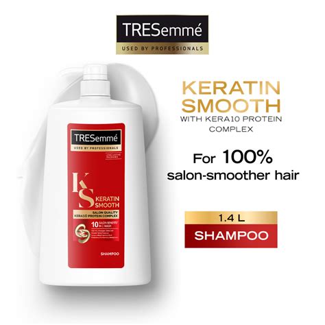 Tresemme Shampoo Keratin Smooth With Kera10 Complex 14l Shopee