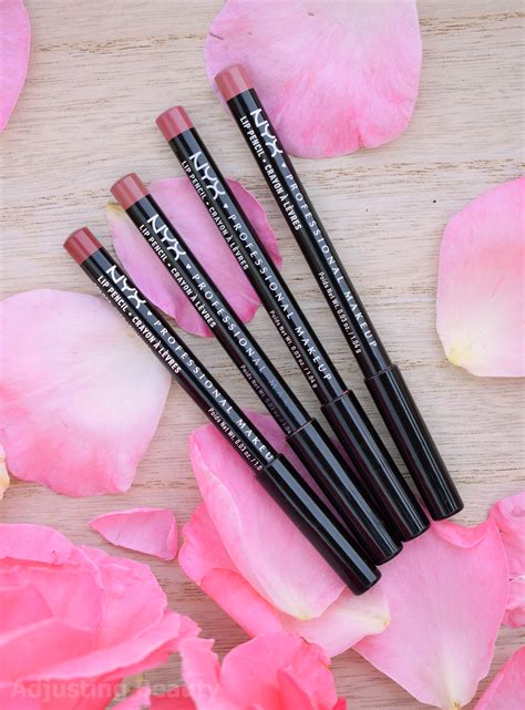 Review Nyx Slim Lip Pencils Nude Pink Natural Peekaboo Neutral
