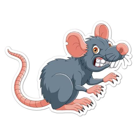 Angry Rat Mouse Vinyl Decal Sticker Indoor Outdoor 3 Sizes 8156 Ebay