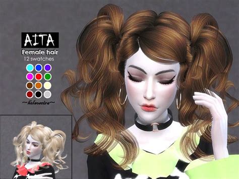 Helsoseiras Aita Female Hairstyle Sims 4 Sims Hair Womens Hairstyles