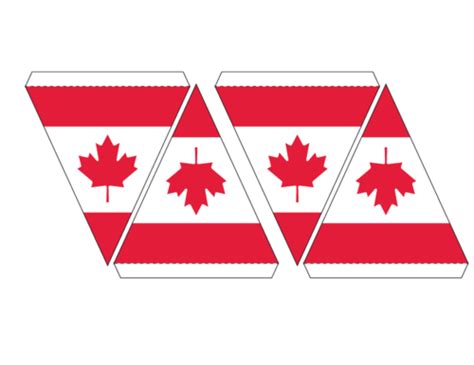 Canadian Flag Maple Leaf Bunting Free Banner Buntings And Patriotic