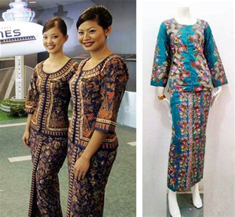 27 Model Baju Batik Pramugari Panjang Konsep Terkini