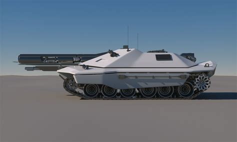 Sci Fi Future Tank Concept 3d Model Future Tank Military Vehicles