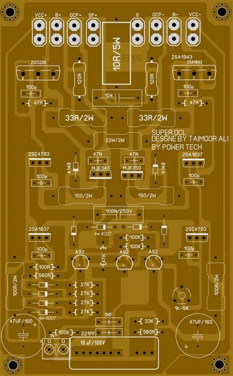 The 22 watt amp is easy to build, and very inexpensive. PCB layout super OCL 500 Watt Power Amplifier Circuit diagram | Electronic Circuit Diagram and ...