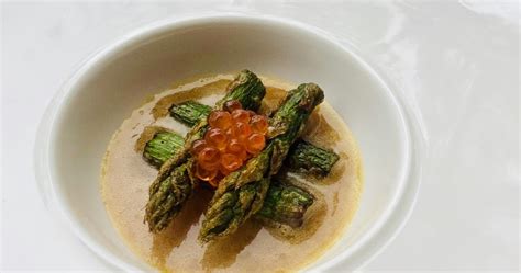 They can also be used to raise salmon in a hatchery. Amuse green asparagus, salmon roe Recipe