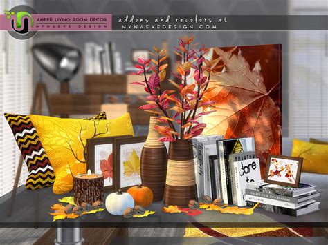 The Sims Resource Amber Living Room Decor