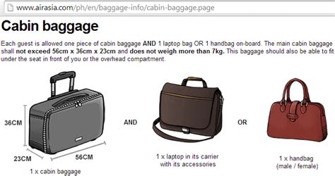 Quick tip on airasia's baggage. 7 KG PLUS: The carry-on baggage policies of Philippine ...