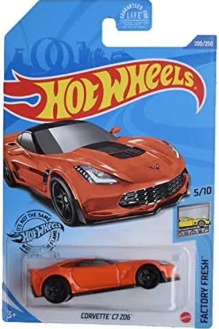 Hot Wheels 34250 Corvette C7 Z06 Convertible Hw Roadsters 410 Orange