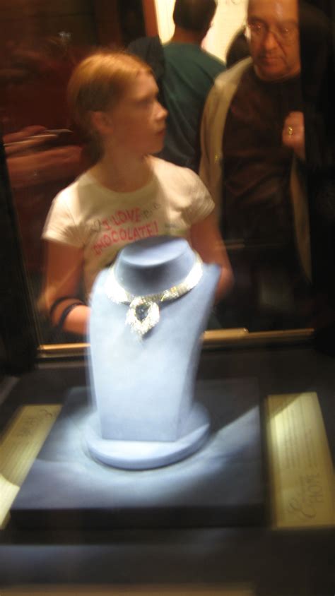 Hope Diamond In Smithsonian Natural History Museum In Washington Dc