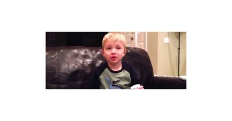 Kid Saying All The Bad Words He Knows Video Popsugar Celebrity