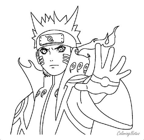 Naruto Coloring Pages For Kids Printable