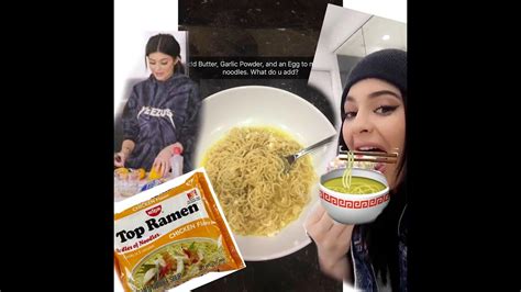 asmr kylie jenner ramen noodle recipe youtube