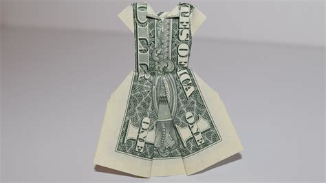 Dollar Origami Dress 1dollar Easy Tutorials And How Tos For