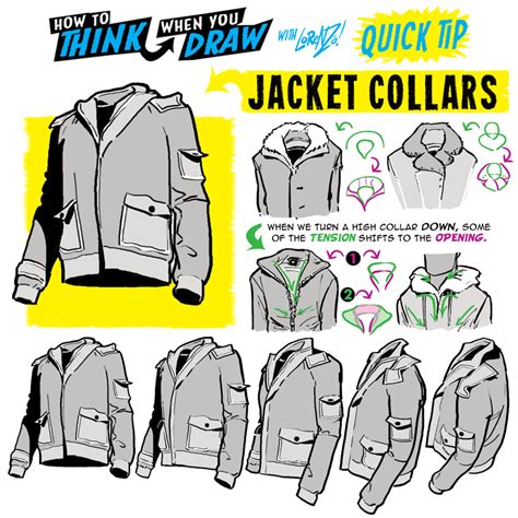 How To Think When You Draw Jacket Collars Tip By Etheringtonbrothers