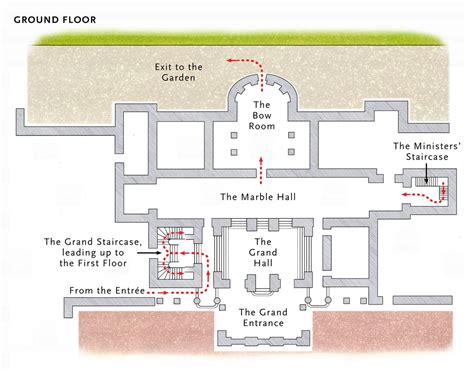 Basic Plan Of The Ground Floor At Buckingham Palace Buckingham Palace