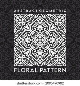 Abstract Geometric Floral Pattern Vector Stock Vector Royalty Free
